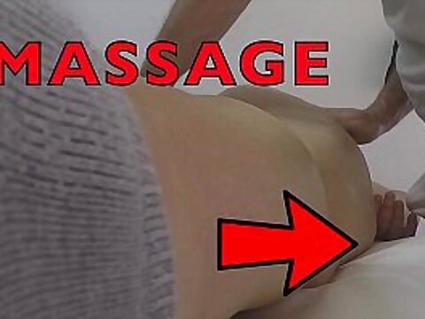 Fat Wife's massage catches her procurement frolic with Massagist's pink cigar